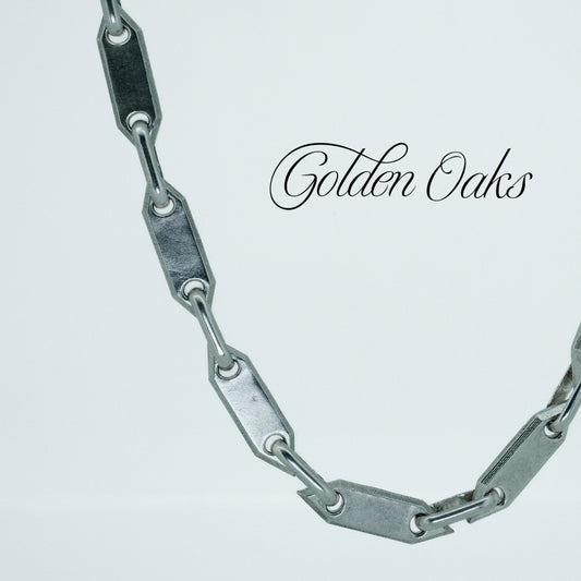 Hexagon Link Silver Bracelet