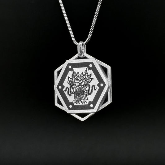 Hexagon “Dragonic” Pendant