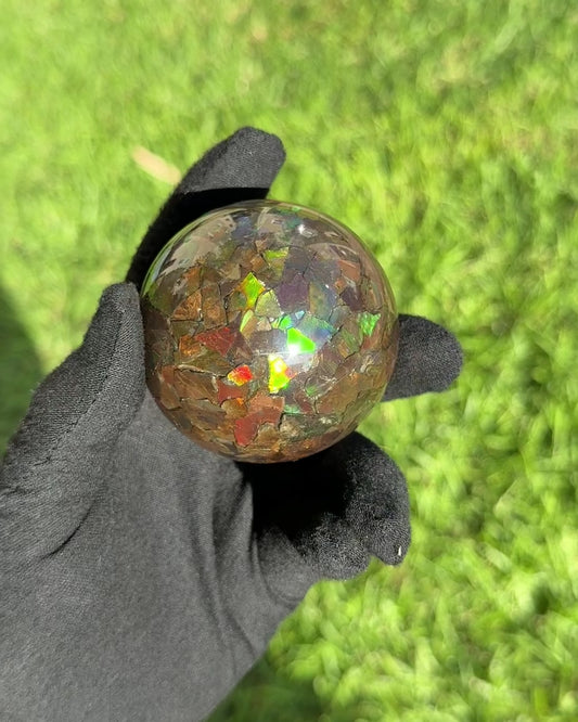 Large Ammolite Sphere