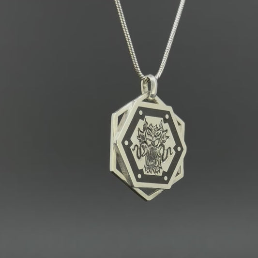 Hexagon “Dragonic” Pendant
