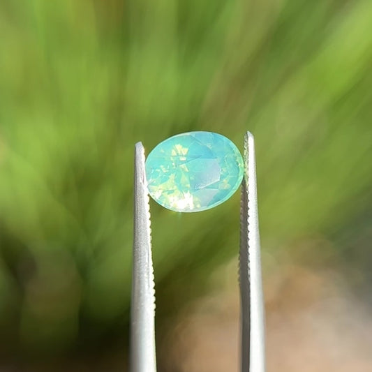 Opalescent Green Sapphire